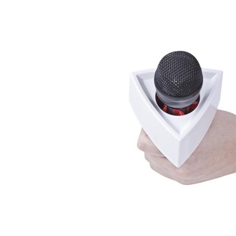 Rycote Single Triangular White Mic Flag (RYC107308), mikrofoniosa logolle