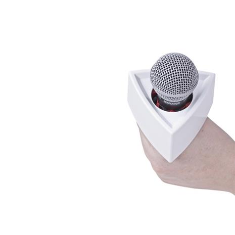 Rycote Single Triangular White Mic Flag (RYC107308), mikrofoniosa logolle