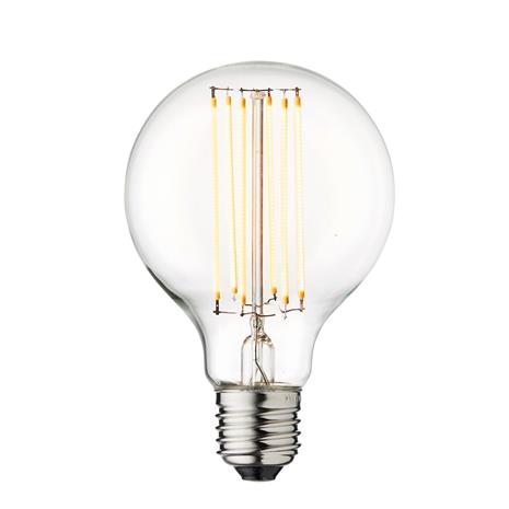 LED-lamppu Globe, E27, Ø 8 cm, 3,5 W, 2 200 K, himmennettävä
