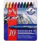 Caran d'Ache Neocolor II, Pit. 10 cm, värilajitelma, 10 kpl/ 1 pkk