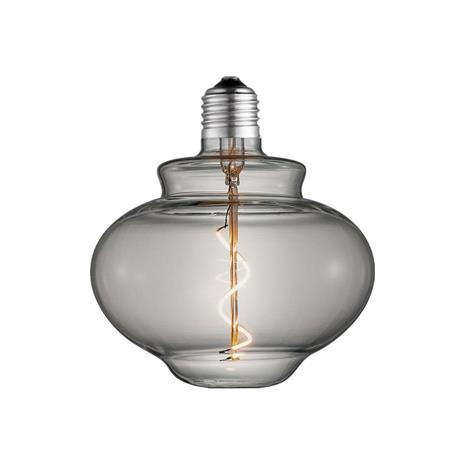 Lucande-LED-lamppu E27 Ø16 cm, 4 W, 1 800 K, smoke