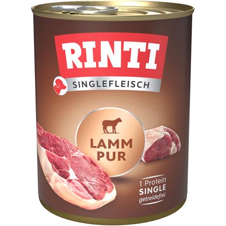 12 x 800 g lammas RINTI Single koiranruoka