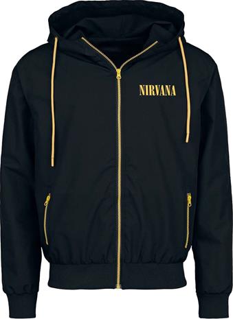Nirvana - Logo - Tuulitakki - Miehet - Musta