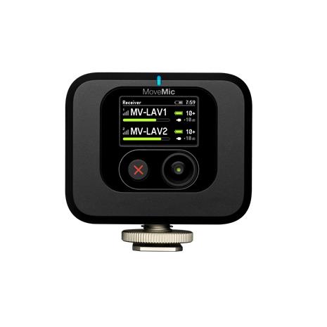 Shure MoveMic Receiver MV-R-Z6, langaton Lavarlier-nappimikrofonijärjestelmä