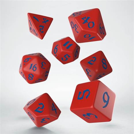 Q-Workshop Classic Runic Dice Set RPG, noppasetti 7kpl