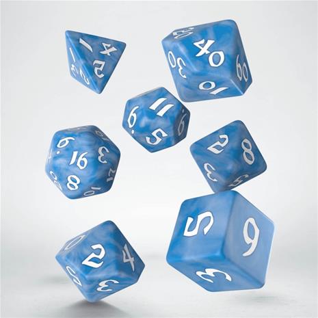 Q-Workshop Classic Runic Dice Set RPG, noppasetti 7kpl