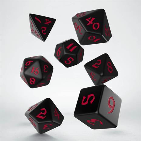 Q-Workshop Classic Runic Dice Set RPG, noppasetti 7kpl