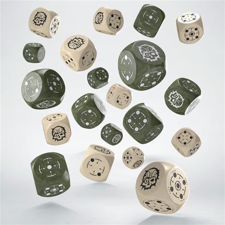 Q-Workshop Crosshairs Compact D6 RPG, noppasetti 20kpl