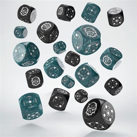 Q-Workshop Crosshairs Compact D6 RPG, noppasetti 20kpl