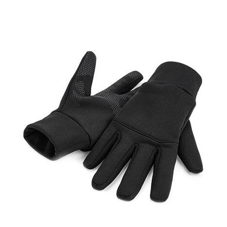 Softshell-hanskat - Musta / S/M