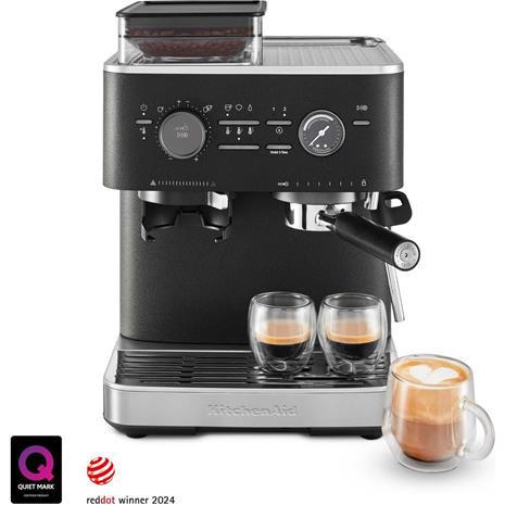 KitchenAid 5KES6551E, puoliautomaattinen espressokone kahvimyllyllä
