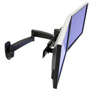 Ergotron 200 Series Dual Monitor Arm 45-231-200, seinäteline2 max 22", 5,9 kg – kuva 2/8