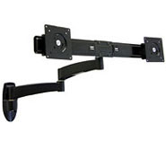 Ergotron 200 Series Dual Monitor Arm 45-231-200, seinäteline2 max 22", 5,9 kg – kuva 4/8