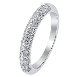 Kolmirivitimanttisormus valkokulta 0,32 ct 180