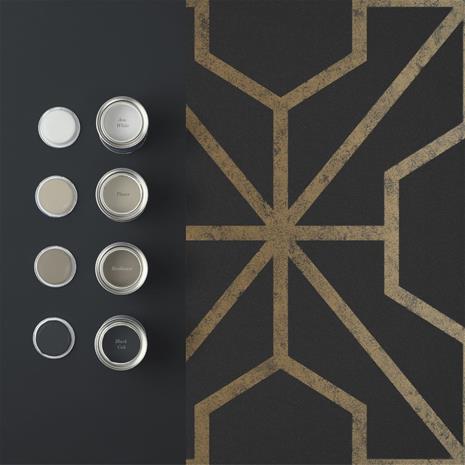 Rinku Black & Gold - 112197 Tapetti