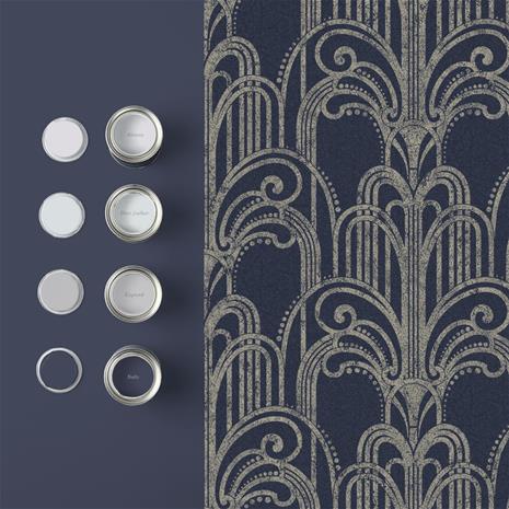 Art Deco Midnight - 105920 Tapetti
