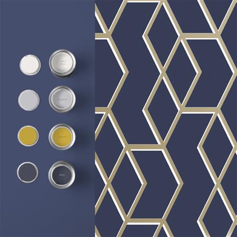 Archetype Navy Gold - 104735 Tapetti – kuva 2/3