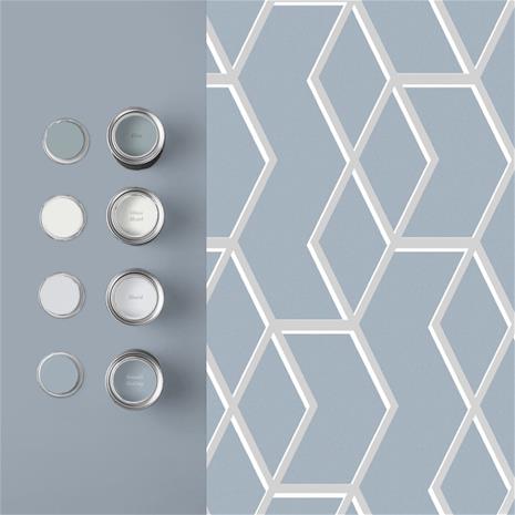 Archetype Blue Silver - 104733 Tapetti