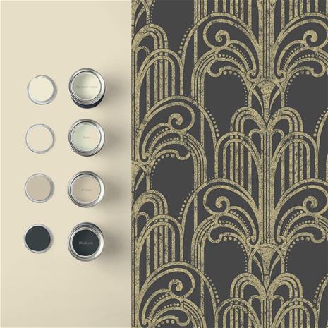 Art Deco Black/Gold - 104299 Tapetti