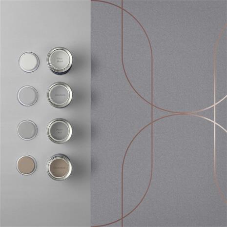Palais Grey & Rose Gold - 112191 Tapetti