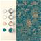 Basuto Teal - 105932 Tapetti – kuva 2