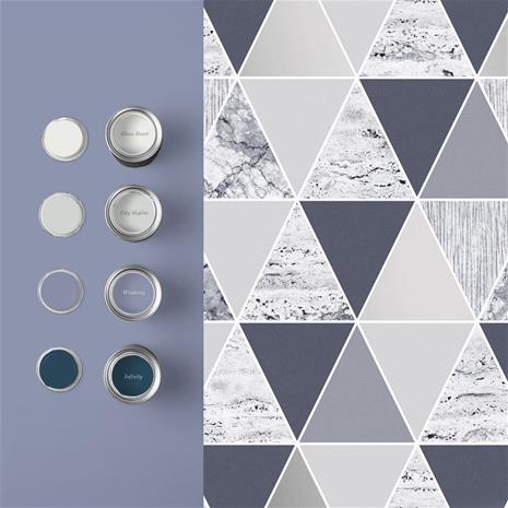 Reflection Blues - 105906 Tapetti