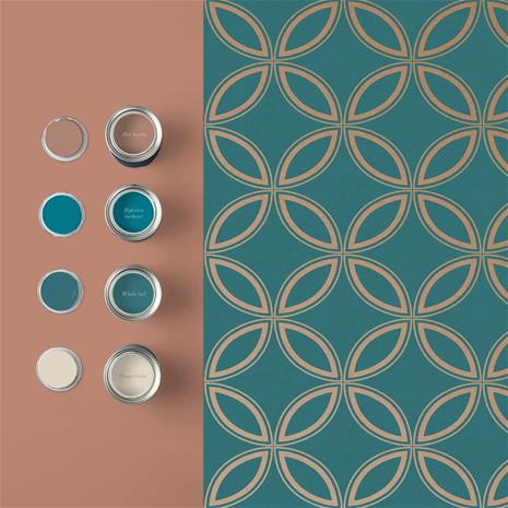 Eternity Teal/Gold - 104068 Tapetti – kuva 2/3