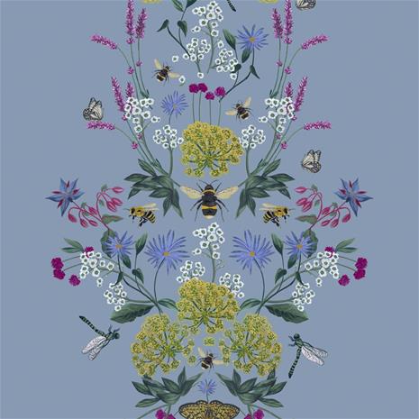 Perfect Pollinators Haze Blue - 118577 Tapetti