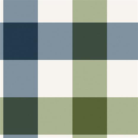 Jumbo Gingham Garden Greens - 118575 Tapetti