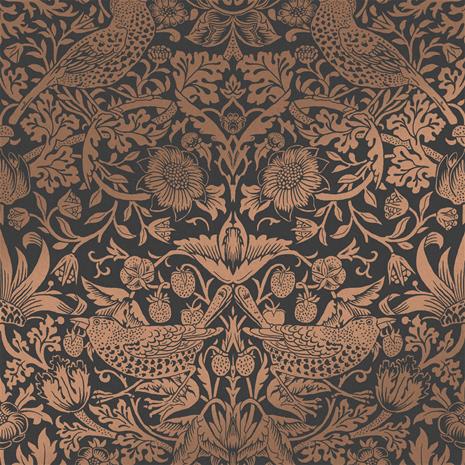 Strawberry Thief Fibrous Charcoal - 124236 Tapetti