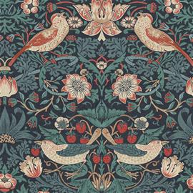 Strawberry Thief Deep Blue - 124231 Tapetti