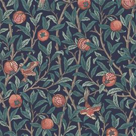 Bird & Pomegranate Navy Blue - 124259 Tapetti