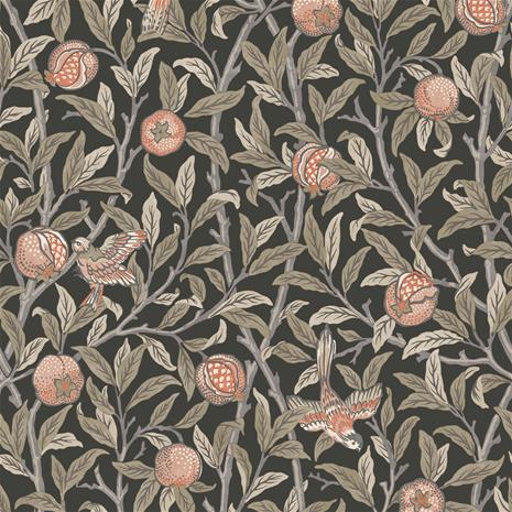 Bird & Pomegranate Charcoal - 124258 Tapetti – kuva 1/2