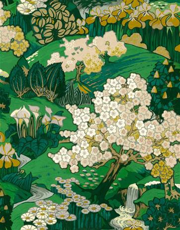 Yu Garden Emerald - B00148 Tapetti