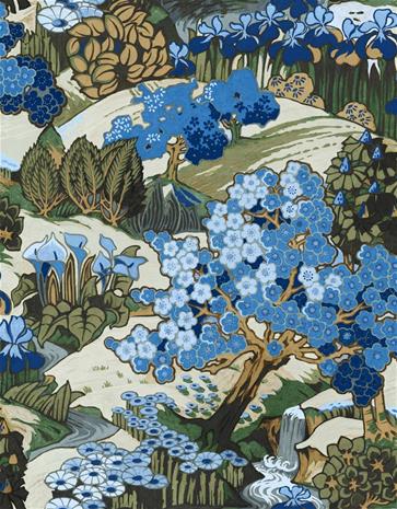 Yu Garden Sapphire - B00147 Tapetti