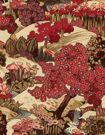 Yu Garden Ruby - B00145 Tapetti