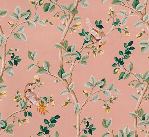 Birds Prosperity Rose - B00124 Tapetti