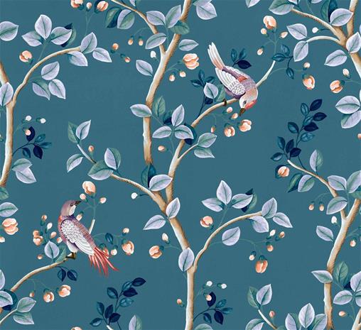 Birds Prosperity Sapphire - B00123 Tapetti