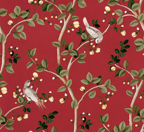 Birds Prosperity Ruby - B00120 Tapetti