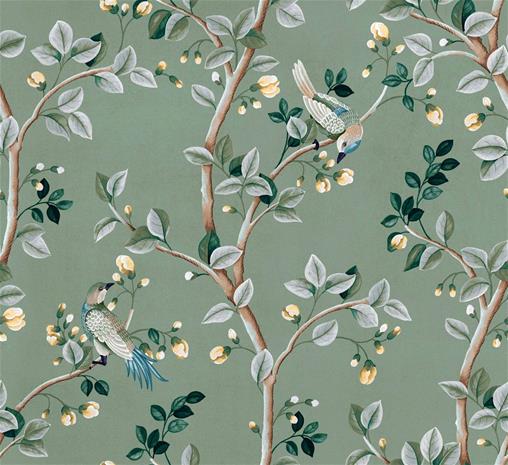 Birds Prosperity Jade - B00118 Tapetti