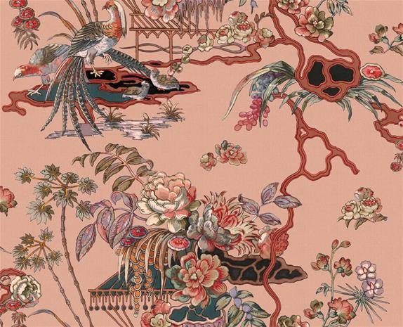 Sacred Pheasants Rose - B00116 Tapetti