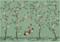 Crowned Crane Turquoise - B00161 Tapetti – kuva 2