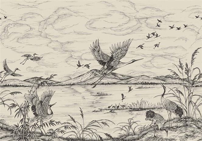 HeronÂ´s Poetry Nacre - B00156 Tapetti