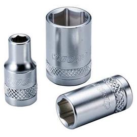 6-kulmainen hylsy 1/4"" - 6 mm, lyhyt, Boxo