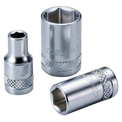 6-kulmainen hylsy 1/4"" - 6 mm, lyhyt, Boxo
