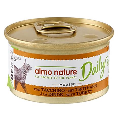 24x85g kalkkunamousse Almo Nature Daily Menu Kissanruoka