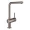 Grohe Minta (31375A00) Hard Graphite, keittiöhana kääntyvällä L-juoksuputkella – kuva 1