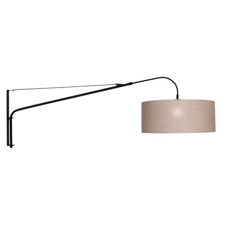 Tekstiiliseinävalaisin Elegant Classy musta/ruskea