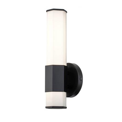 Facet Single kylpyh. LED-seinälamppu 3000K musta – kuva 2/3