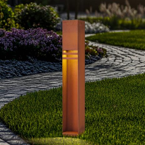 Lucande LED-valaisin Oxido, ruosteenvärinen, corten-teräs